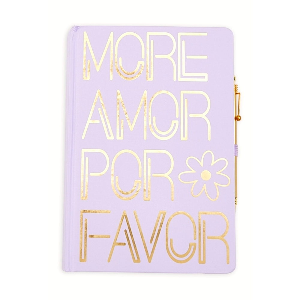 Purple and Gold Notebook